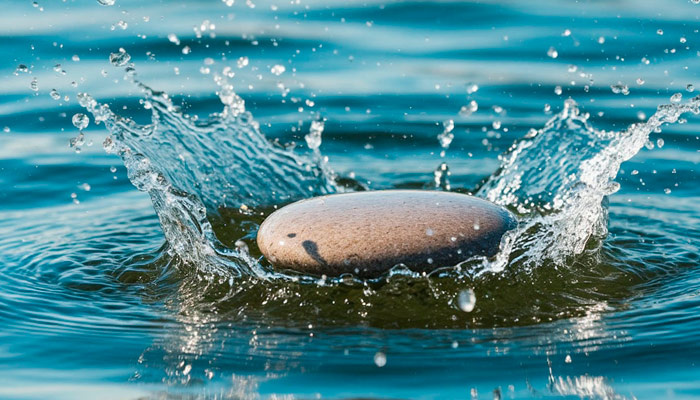 Бросать в воду камни 3 апреля не рекомендуется! Фото: shedevrum.ai