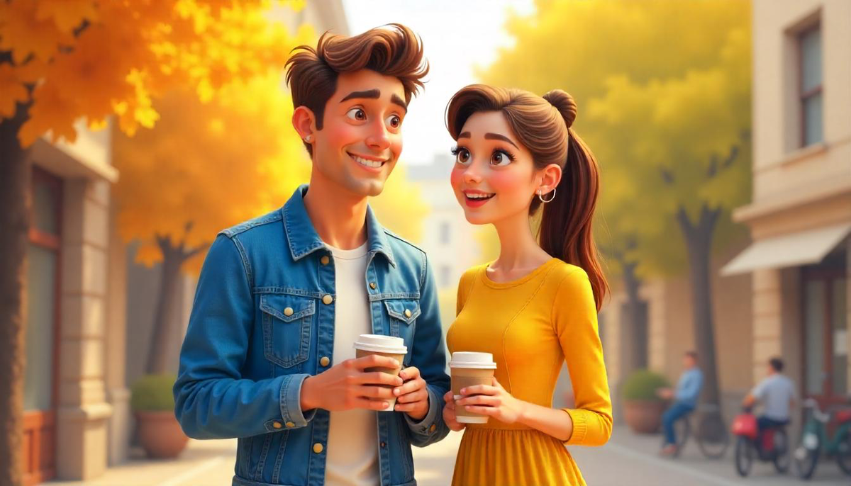 Молодые люди пьют кофе на моих слайдах. А что ж еще делать молодым людям, если не кофе пить.