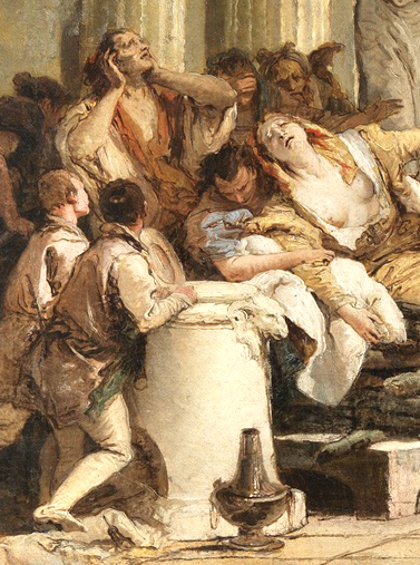 Сестра и кормилица оплакивают Дидону