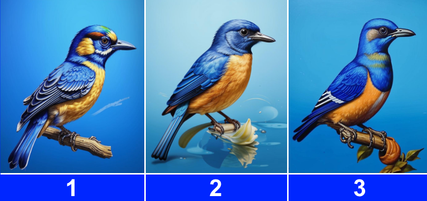 Выберите птицу 