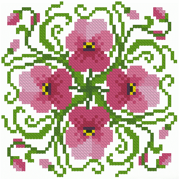 Схема вышивки.