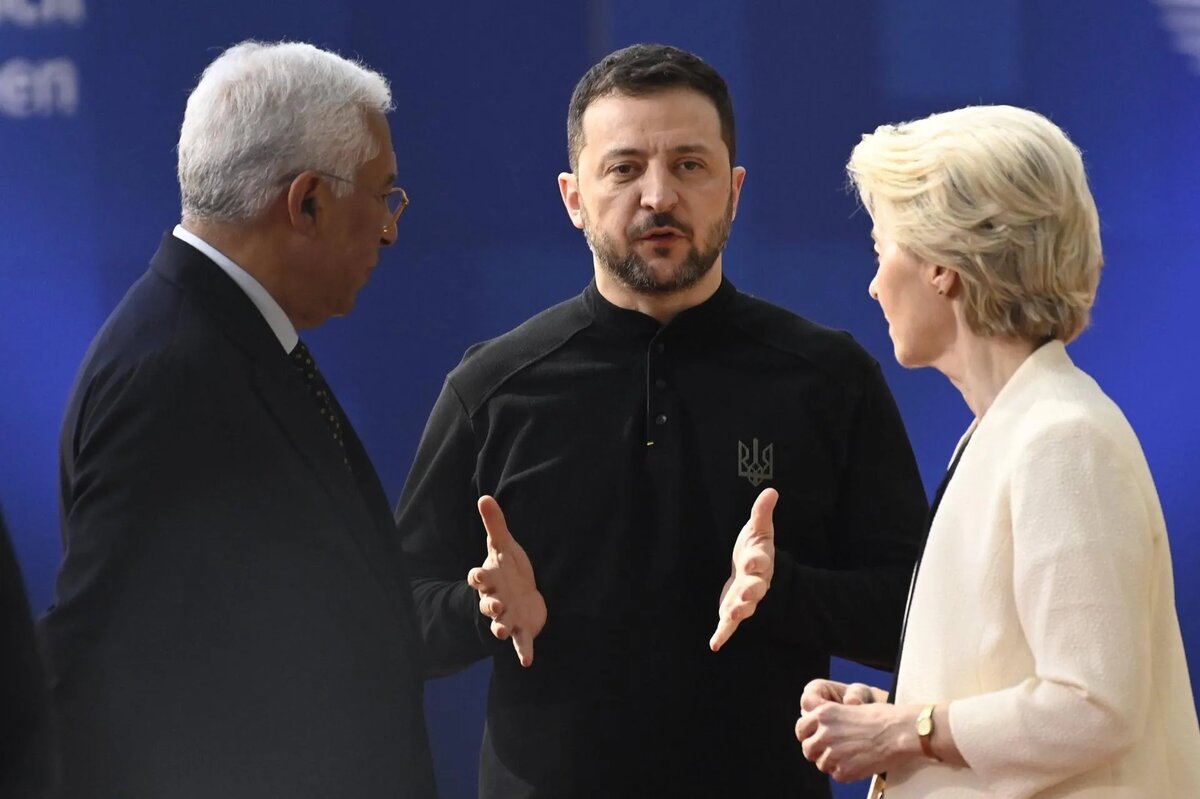 Фото: Владимир Зеленский и еврочиновники. IMAGO/Didier Lebrun/www.globallookpress.com