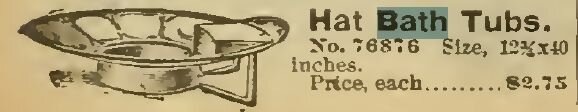 Фрагмент каталога Sears Roebuck 1898 года издания