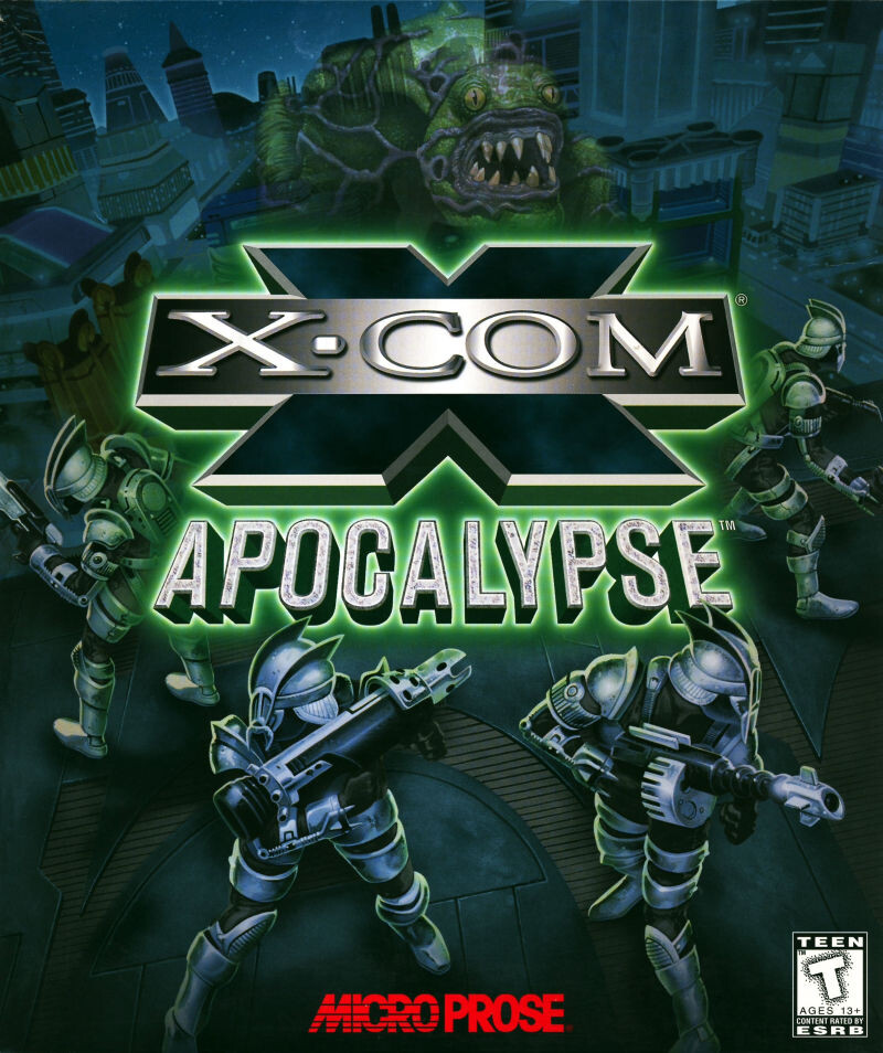 Обложка компьютерной игры X-COM: Apocalypse, официальная, зарубежная версия