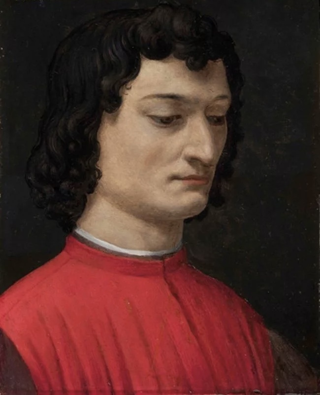 Один из посмертных портретов Джулиано Медичи. 