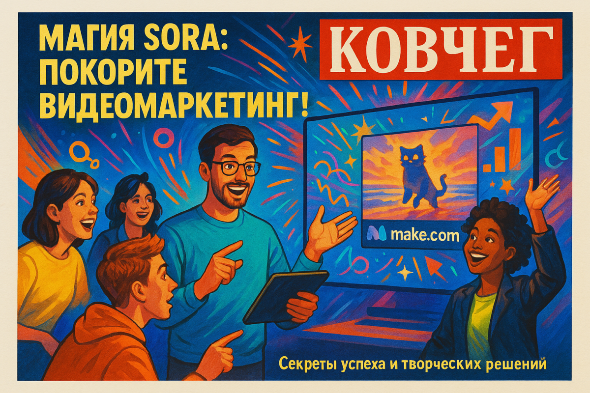    Магия SORA: как создать вирусный контент и покорить мир видеомаркетинга с помощью нейросетей и Make.com Артур Хорошев