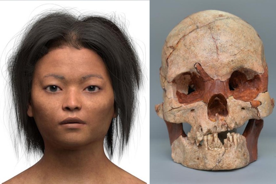    Лицо китаянки, жившей 16 тысяч лет назад, было точно воссоздано по черепу