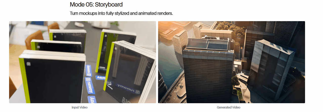 Разложи по столу коробки и книги, сделай короткий наезд - и Runway преобразует их в коробки домов.