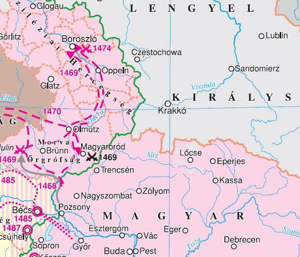 фрагмент современной венгерской исторической карты