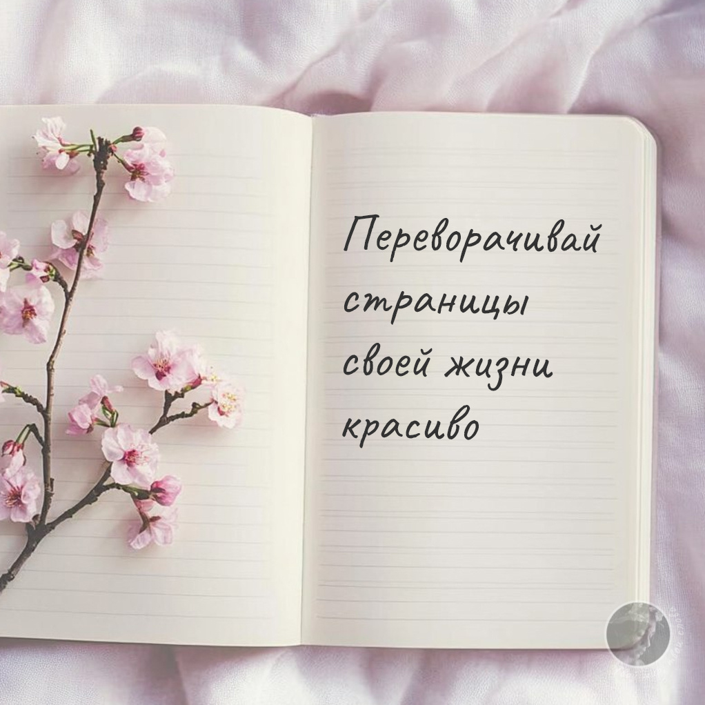 "Переворачивай страницы своей жизни красиво" — глубокая цитата о трансформации и новых начинаниях. Эстетичный блокнот с нежными розовыми цветами напоминает о важности придавать значение каждому моменту жизни. Вдохновляющие слова для тех, кто ищет силы двигаться вперед и оставлять прошлое позади с достоинством. #мотивация #жизненныеперемены #вдохновляющиецитаты #красивыеслова #мудростьжизни
