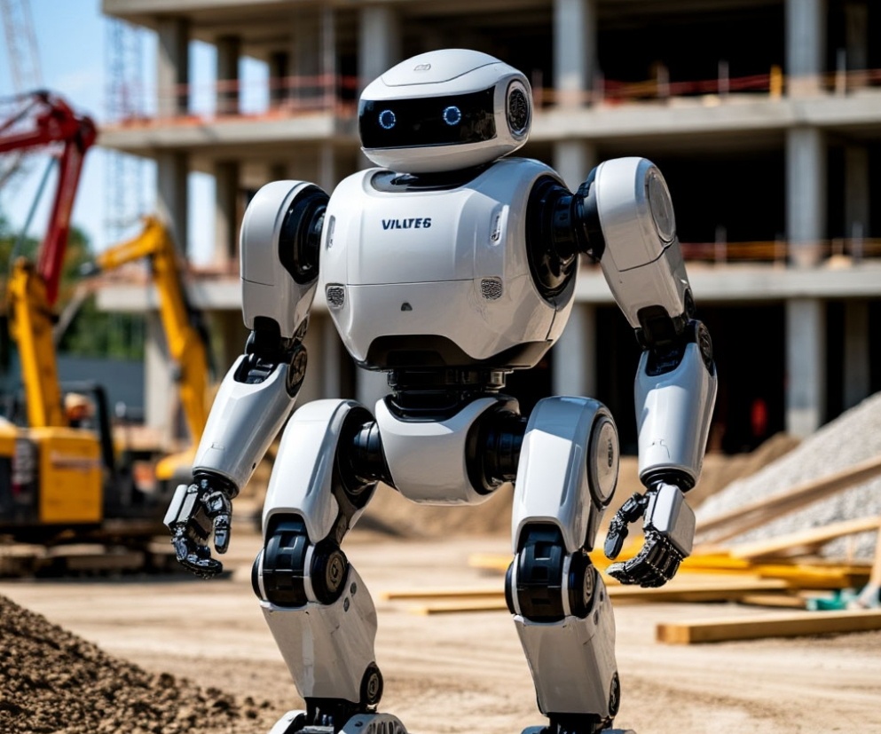 Робот на стройке 