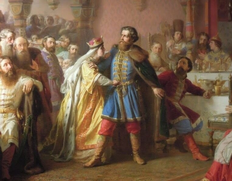 Василий Верещагин. Великая княгиня Софья срывает пояс.