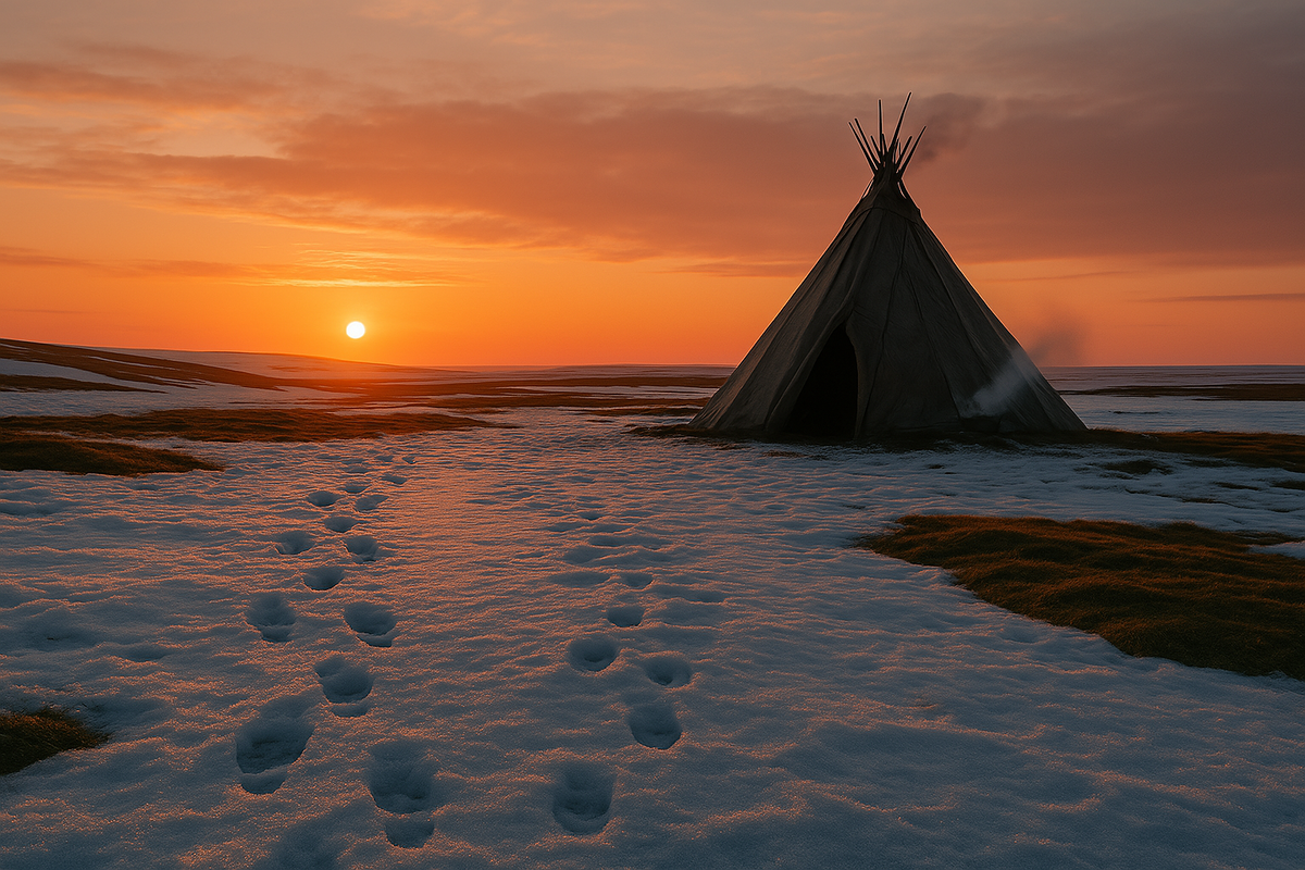 Весна приходит тихо. Только следы говорят, что здесь кто-то живёт.