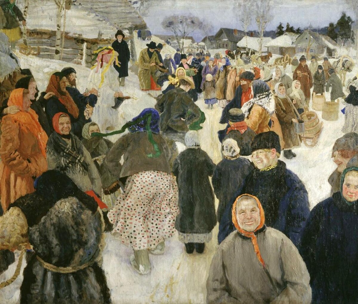 «Ряженые в деревне». 1906