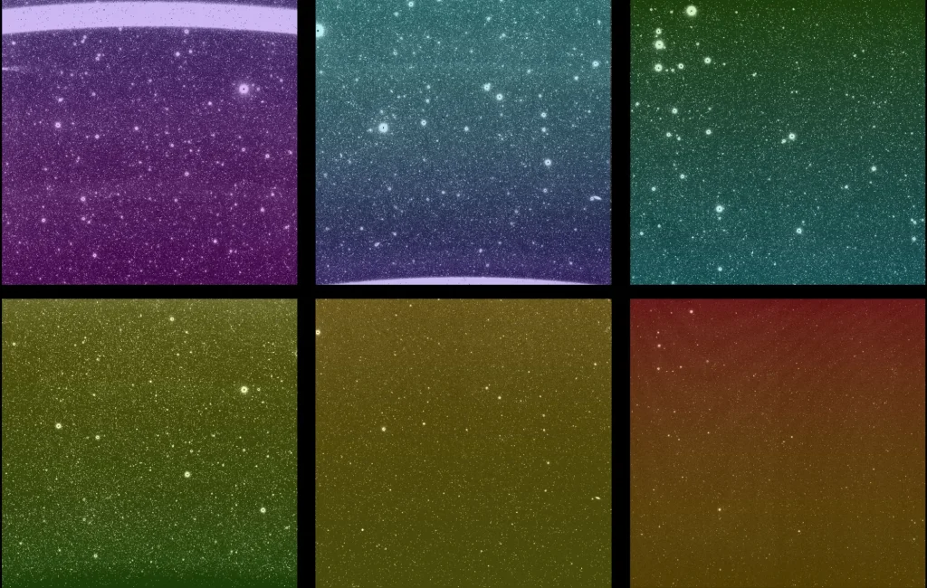 Первое изображение, полученное телескопом SPHEREx. Источник: NASA/JPL-Caltech