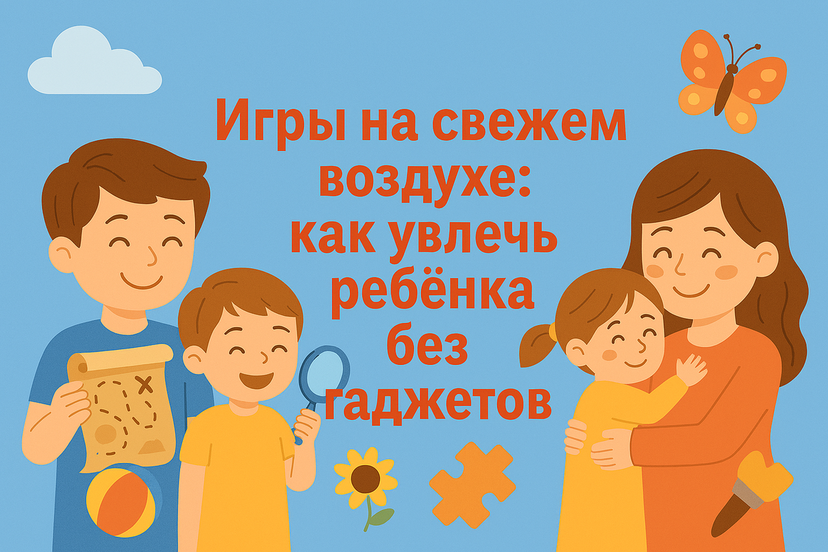 Игры на свежем воздухе: как увлечь ребёнка без гаджетов