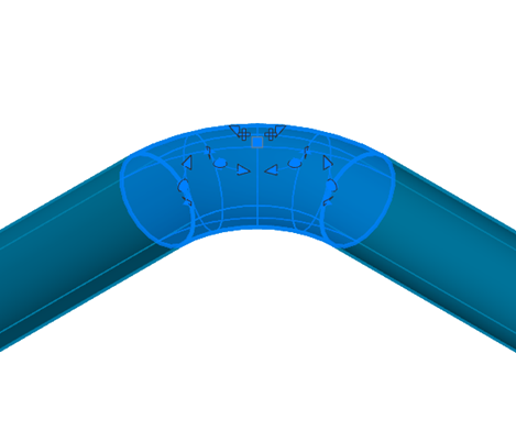 Элемент «Отвод» в Model Studio CS