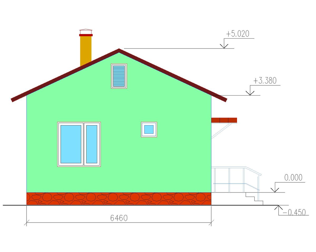 Боковой фасад.