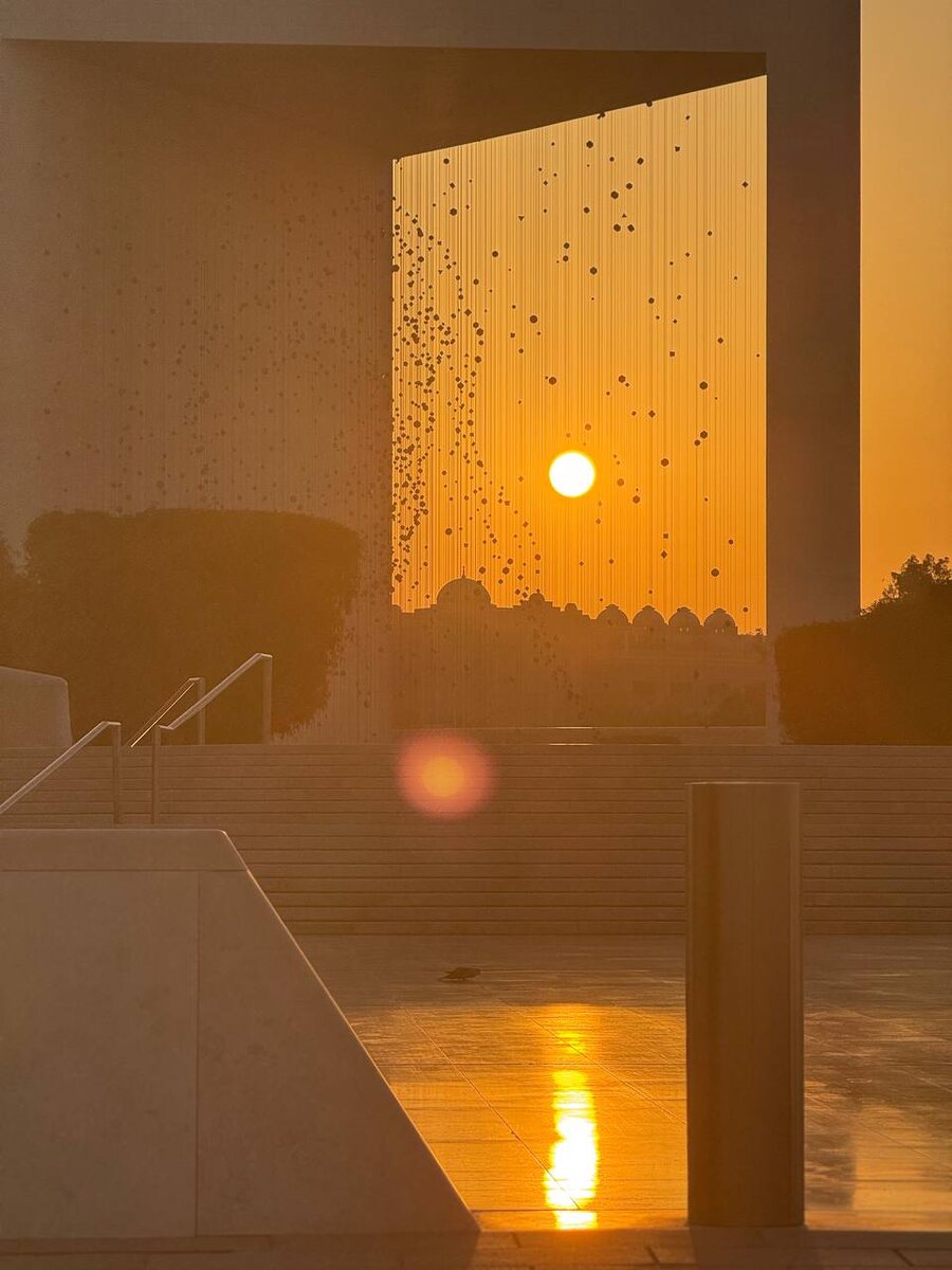 в закатное время комплекс еще прекрасней