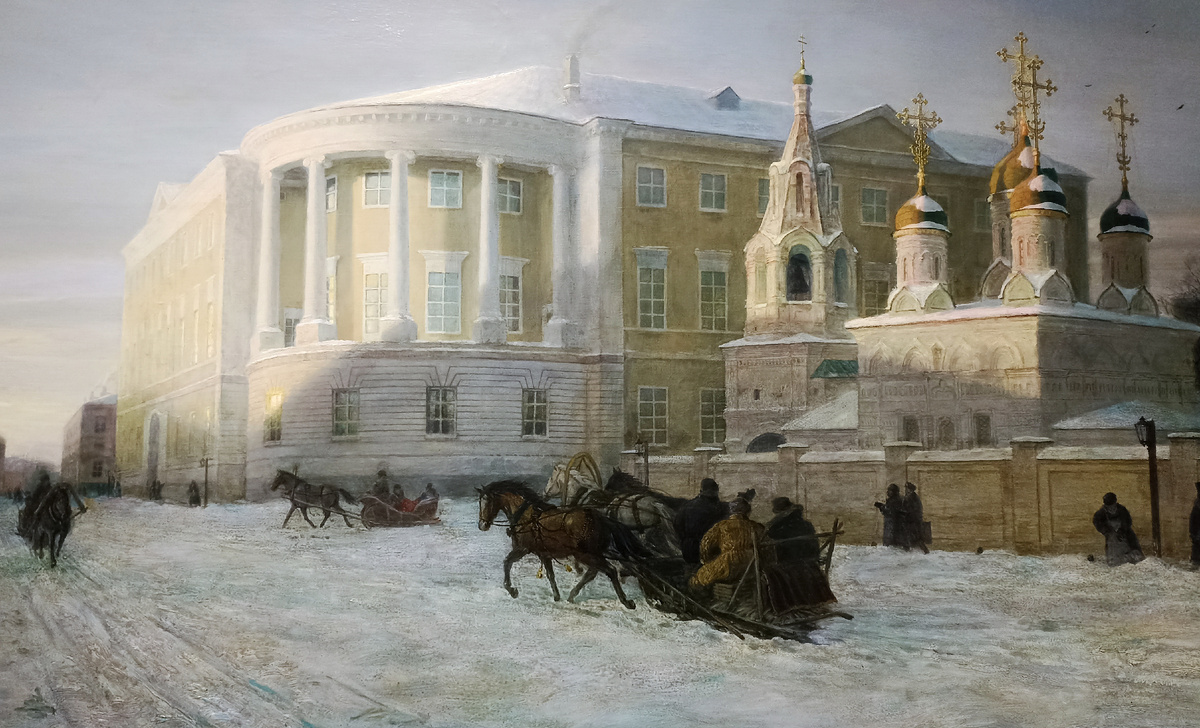 Александр Чуваков. Утро на Мясницкой улице. Российская академия живописи, ваяния и зодчества Ильи Глазунова