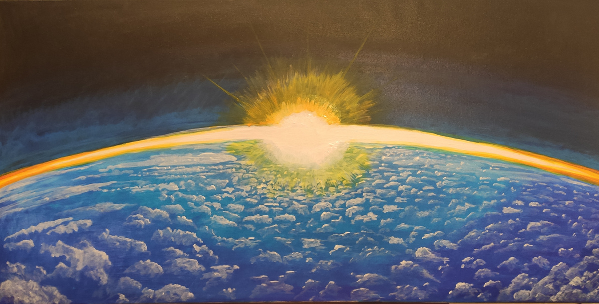 Заре навстречу. Владислав Матвеев. 2025 Холст, акрил 40Х80