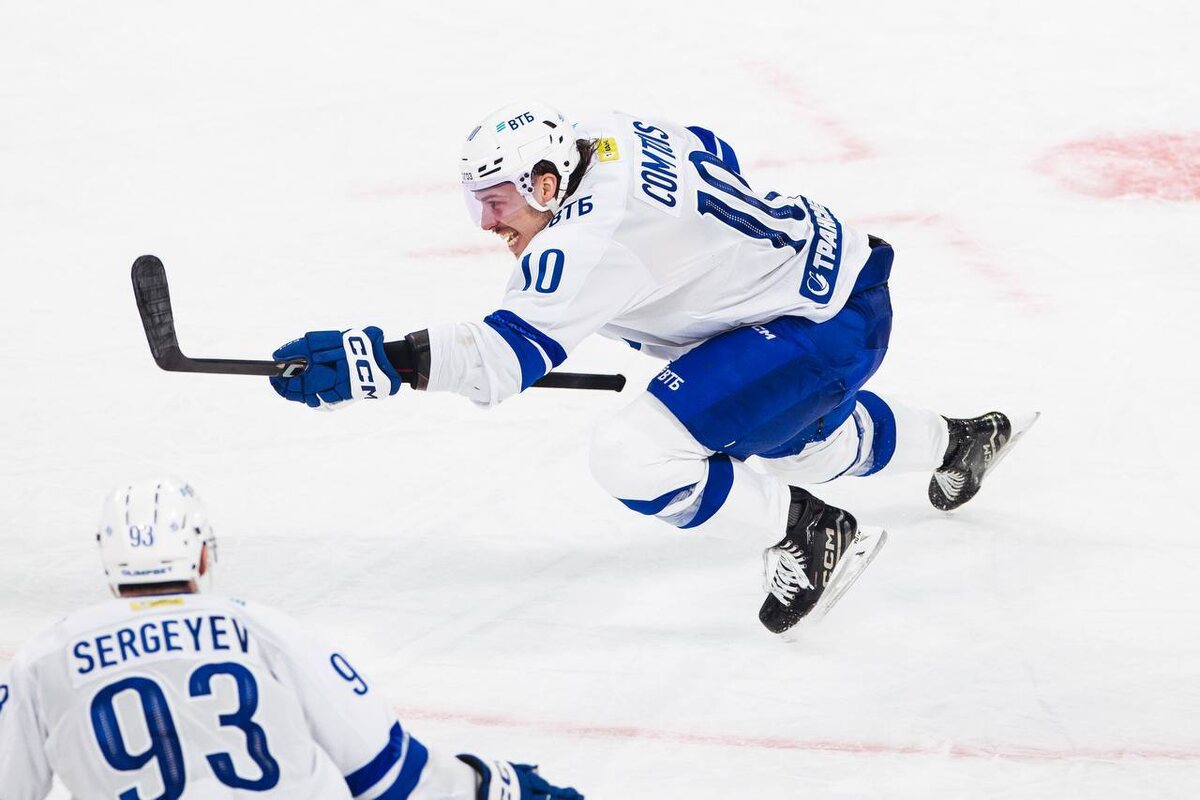    Максим Комтуа, автор победного голо / фото: Фото: dynamo.ru