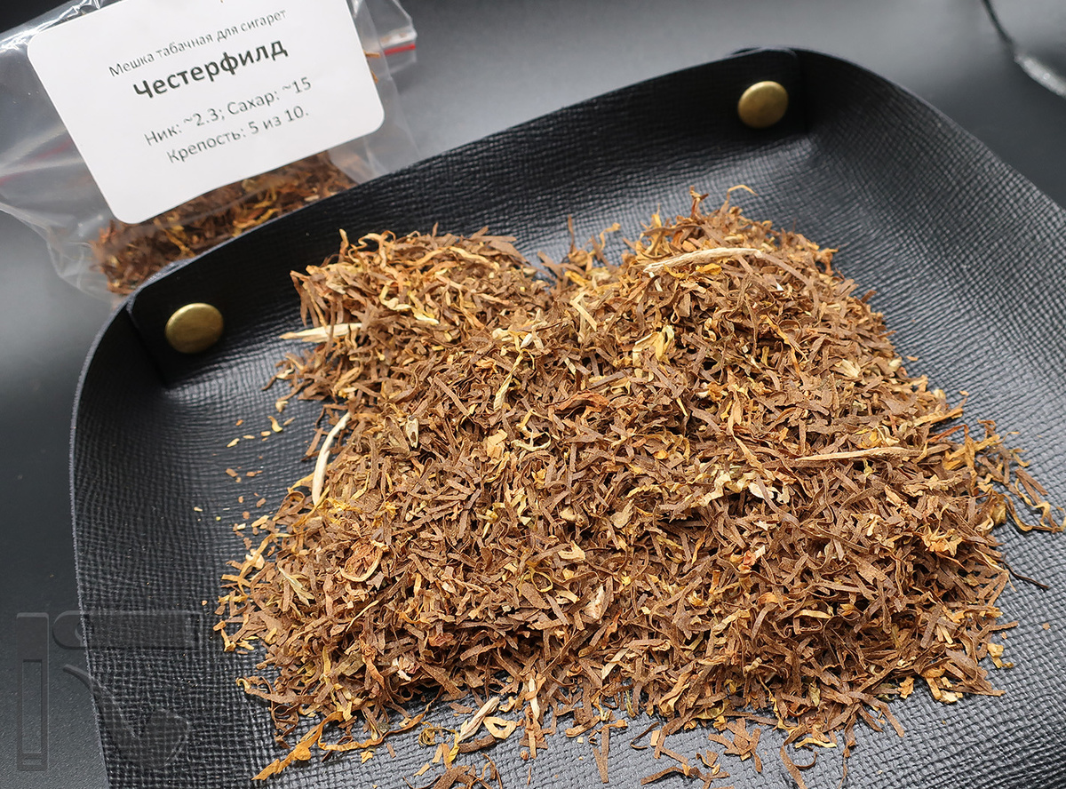 Развесной табак "Честерфилд" от PiterTabak. Фото:©канал "Уголок Курильщика"