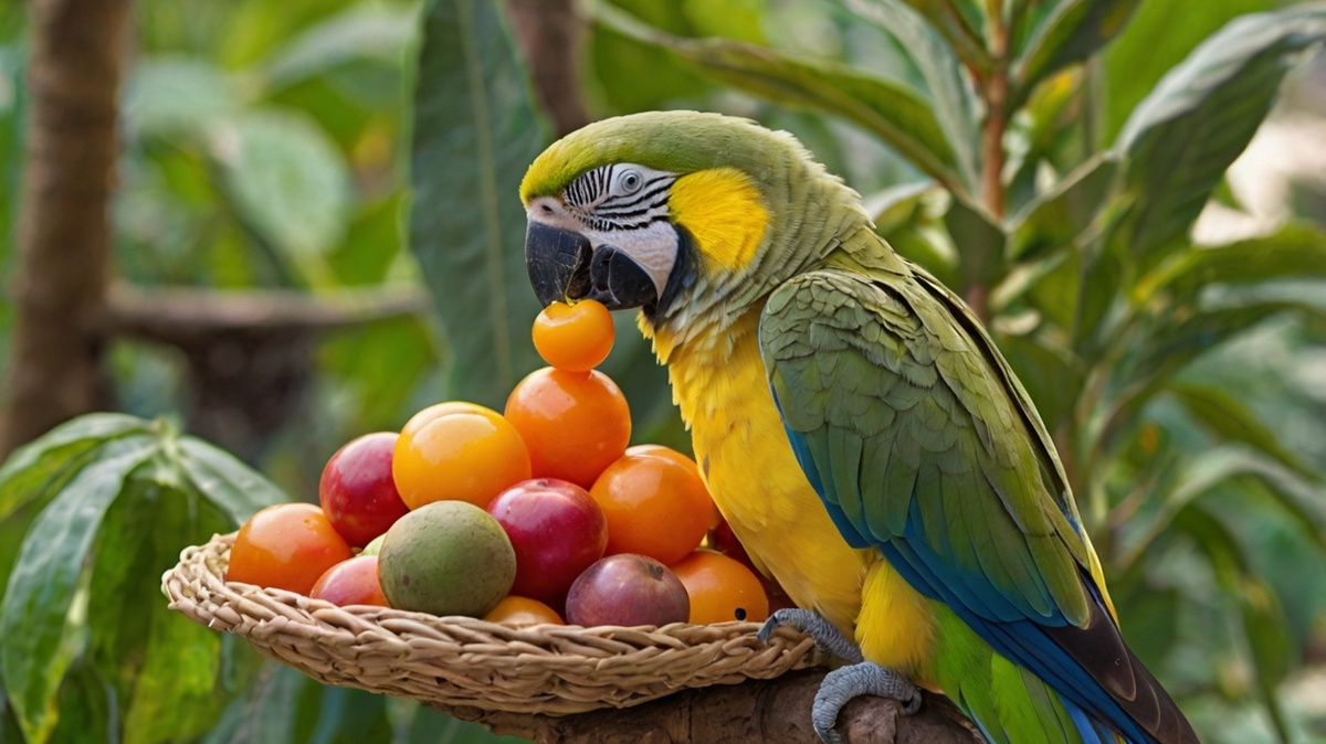 Сбалансированный рацион для попугаев и канареек