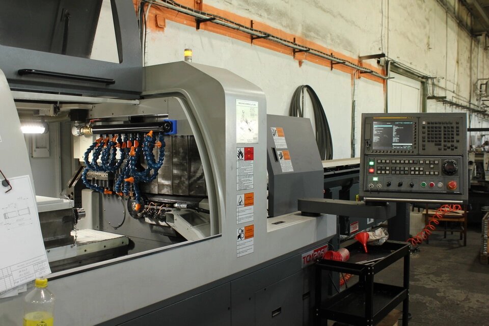 Автомат продольного точения с ЧПУ на производстве "Трайв" в Санкт-Петербурге