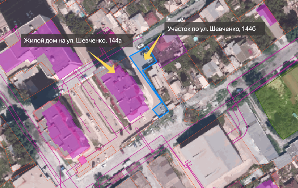    Схема расположения участка и жилого дома в качестве ориентира (скриншот ПКК). Источник: nspd.gov.ru
