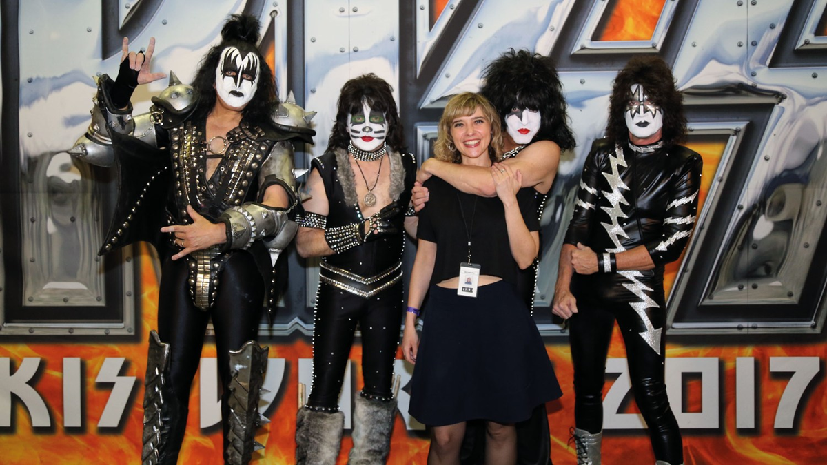 Кейт Моссман с Kiss
