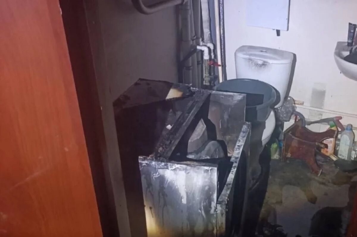    В Башкирии произошел пожар с пострадавшими из-за стиральной машины