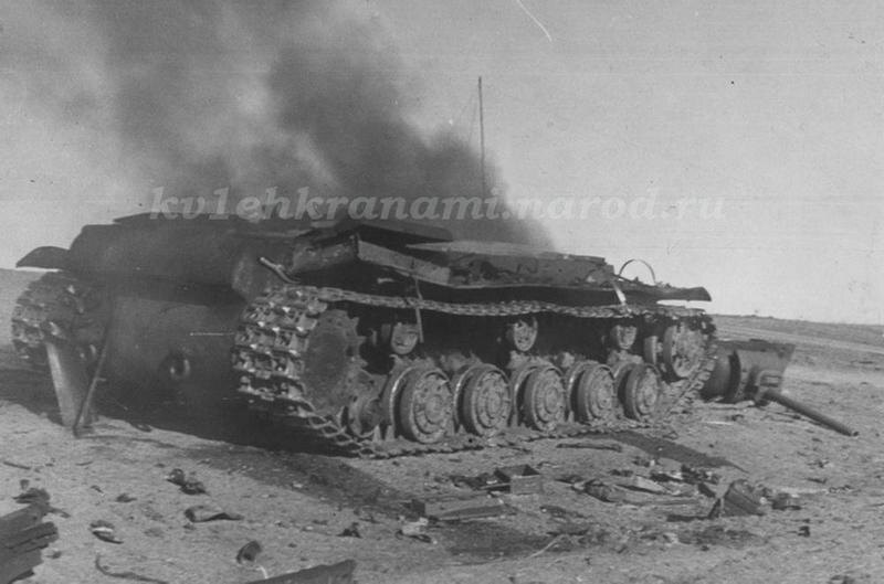 Танк КВ-1 производства ЧКЗ выпуска октября 1941 года из 6-й танковой бригады