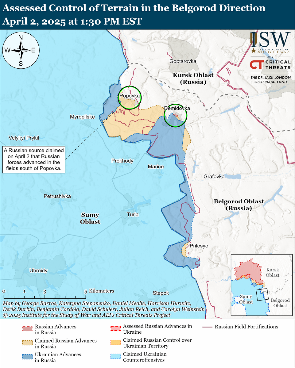 Источник: Американский Институт Изучения Войны. 