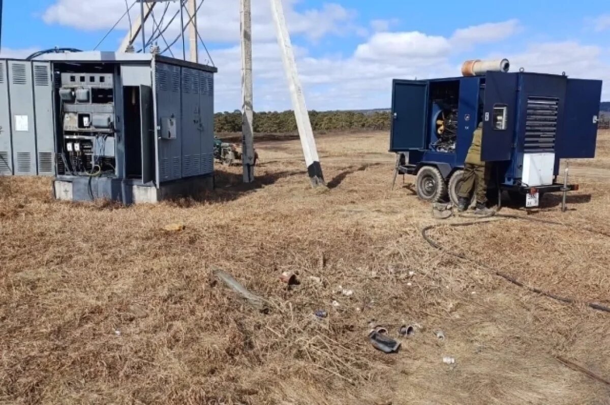    Электроснабжение деревни Буреть, рядом с которой упал Ту-22М3, восстановили