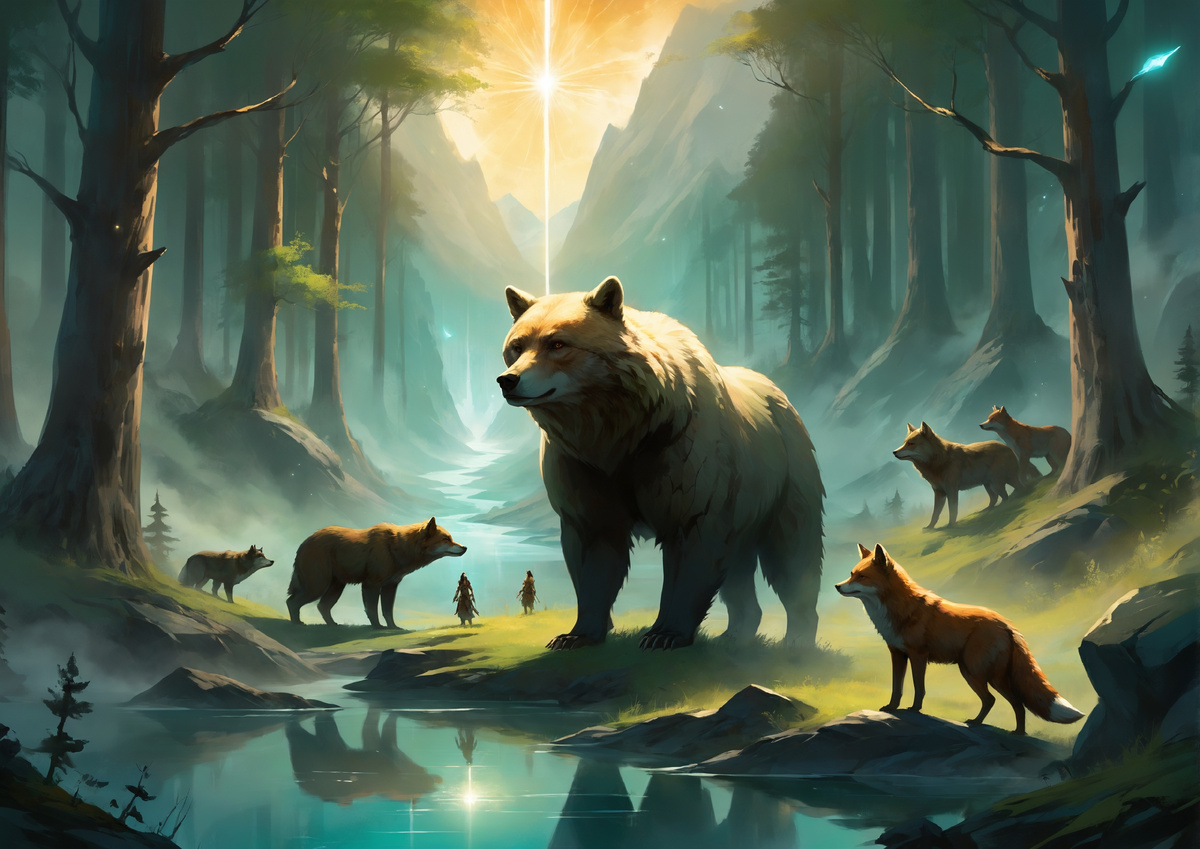 Сцена единения людей и животных