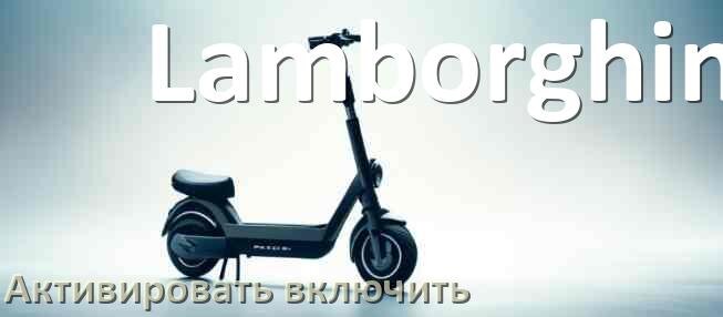 
Как активировать электросамокат Lamborghini включить и разблокировать его через приложение и Bluetooth