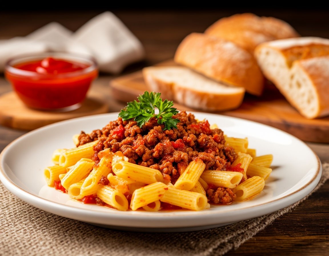 Макароны по-флотски с фаршем