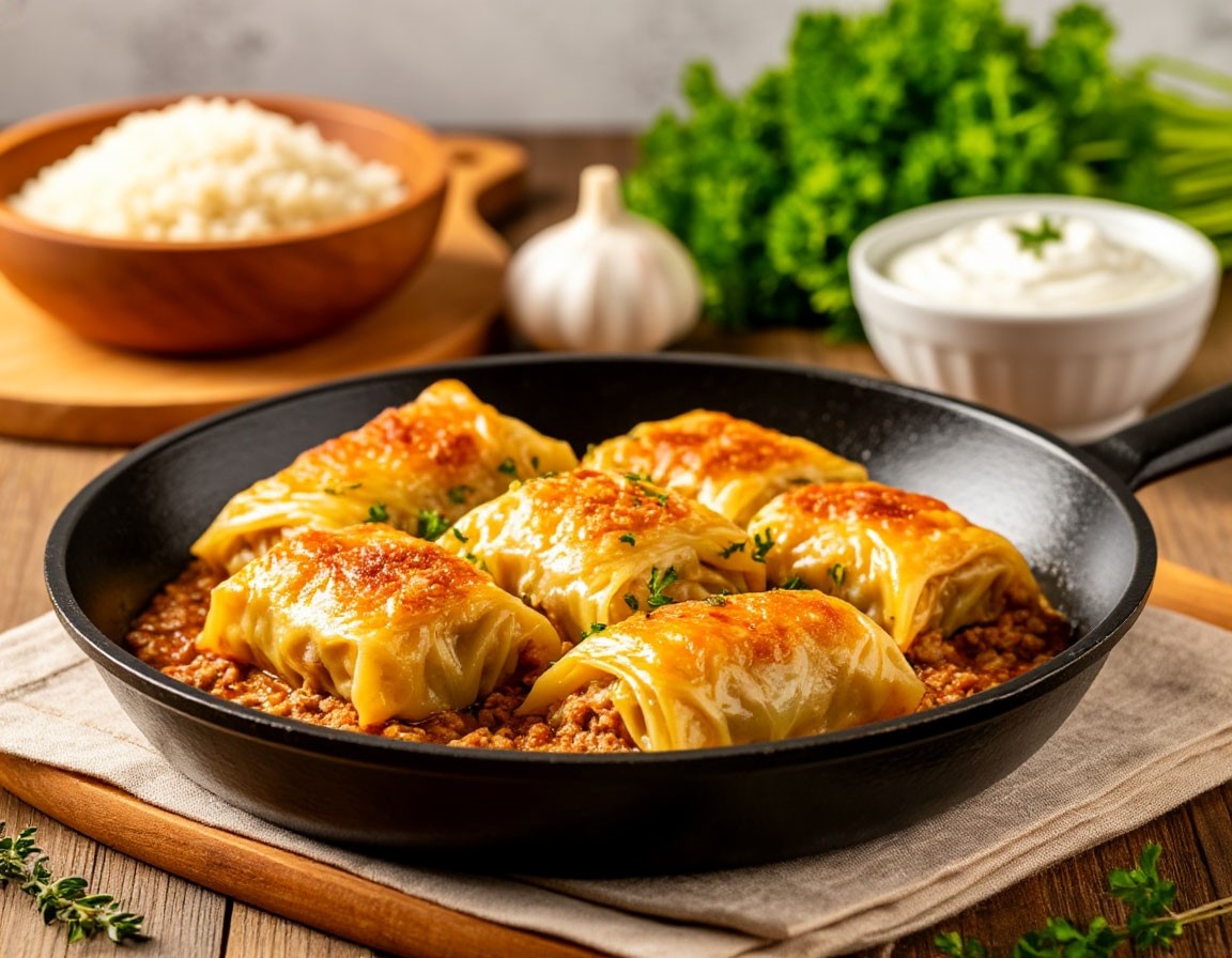 Голубцы с рисом и фаршем