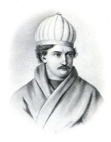 Александр Петрович Барятинский  отбывал каторгу в тюрьме Петровского Завода долгие девять лет - с 1830 - 1839-й. Акварель Н. А. Бестужева, 1830 г.