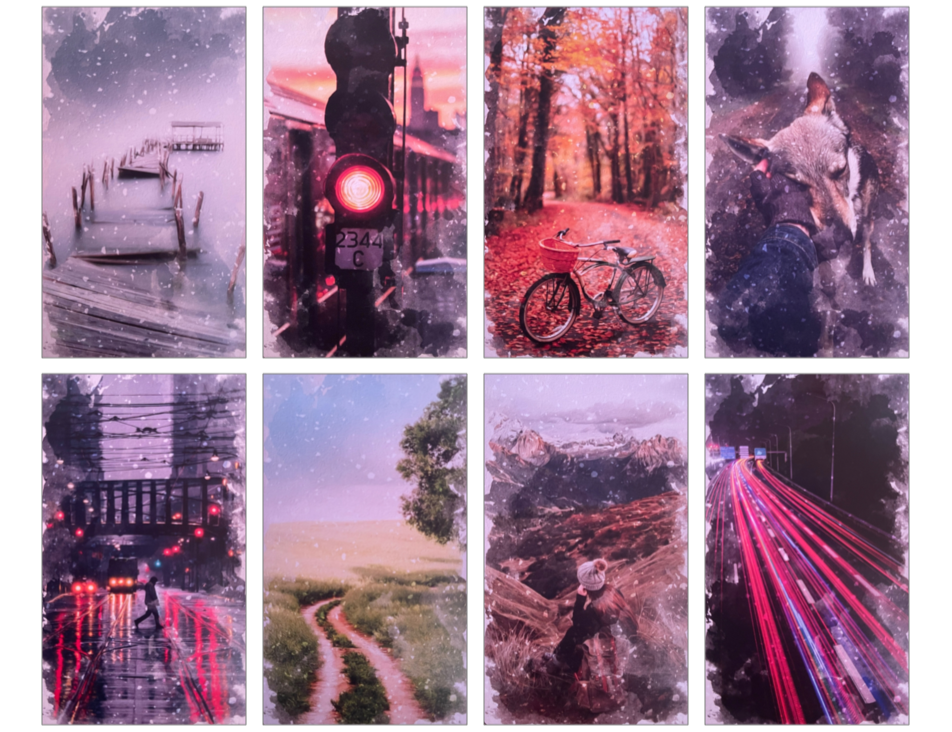 Ваш желаемый путь. 8 случайных карт из колоды МАК «Дороги судьбы». Коллаж мой