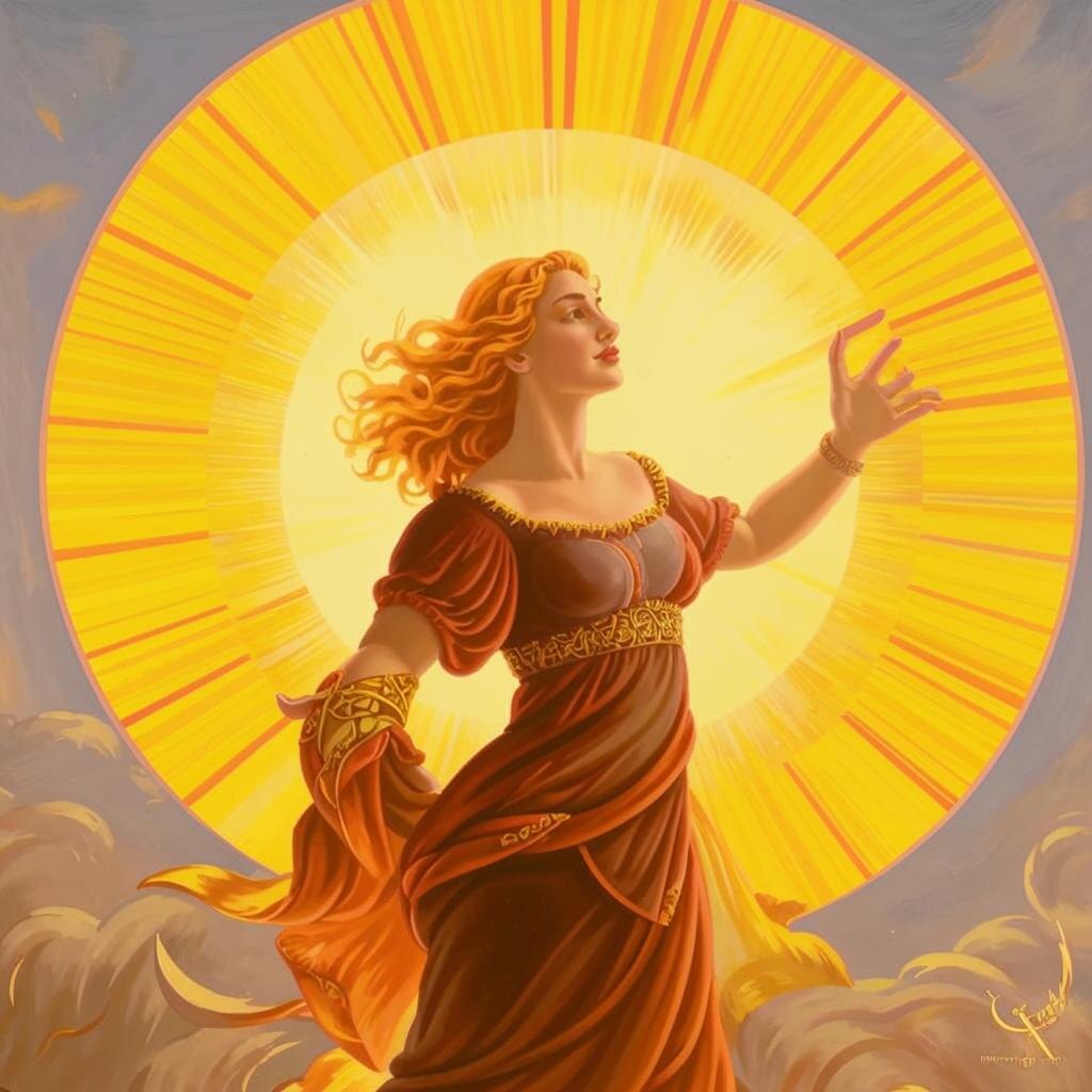 Солнце олицетворяет людей с Числом души 1