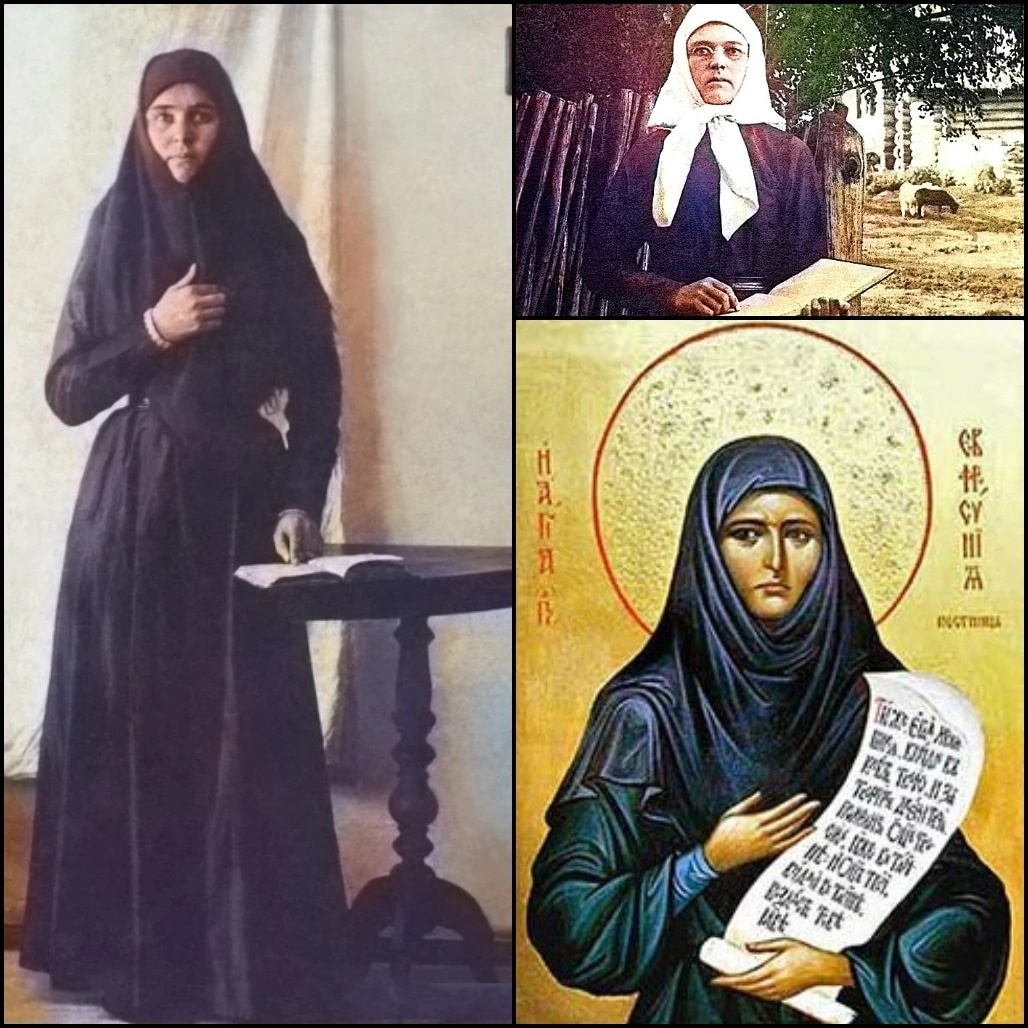 Схимонахиня Евфросиния (Мезенцева) 1878 - 1918. Красивая  она, видно по старым снимкам. 