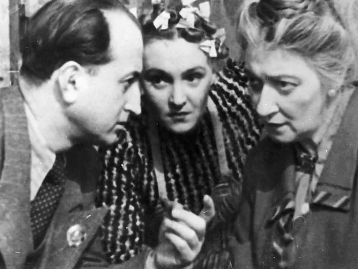 Михаил Ромм, Евгения Кузьмина и Фаина Раневская