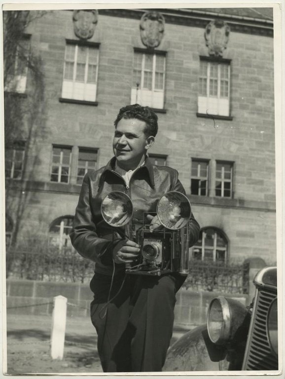 Евгений Халдей в Нюрнберге, 1946 год