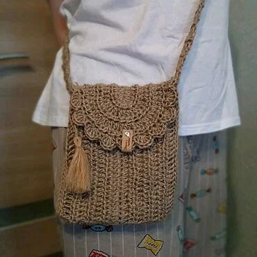 Сумочка из джута. 