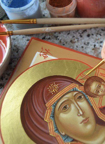 Фрагмент работы реставратора