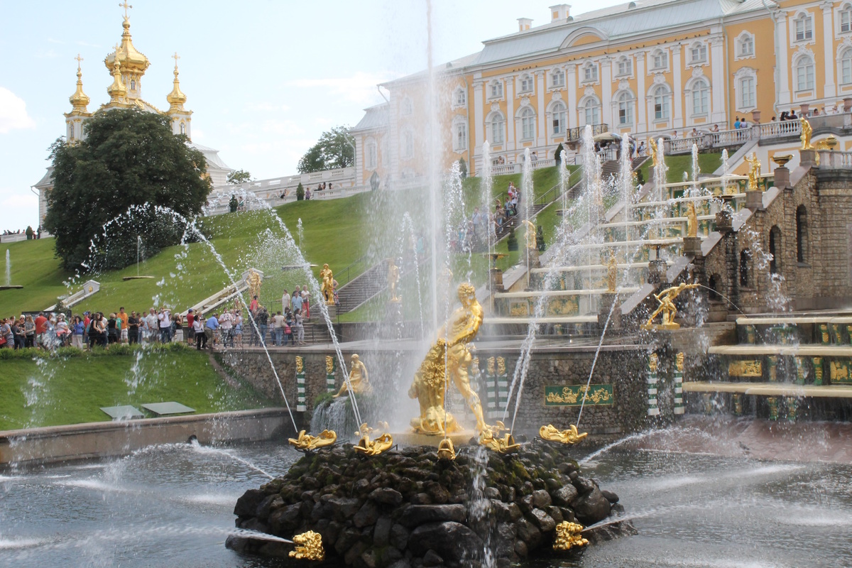 Фонтаны Петергофа. Источник изображения: Мария1515, CC BY-SA 4.0 <https://creativecommons.org/licenses/by-sa/4.0>, через Викисклад