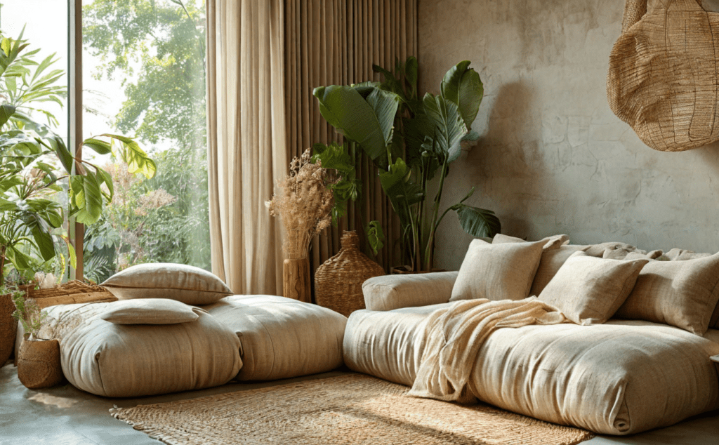    Дизайн интерьера 2025 текстиль и экологические акценты Keri