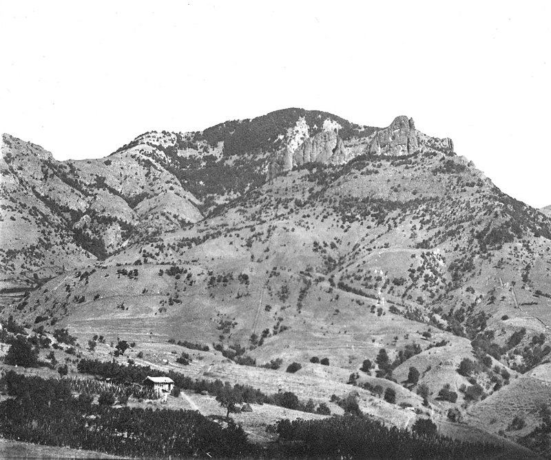 Вид на гору Карадаг (примерно 1920 год)